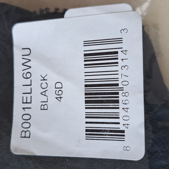 Glamorise 46D front closure underwire bra New, Black - Picture 6 of 8